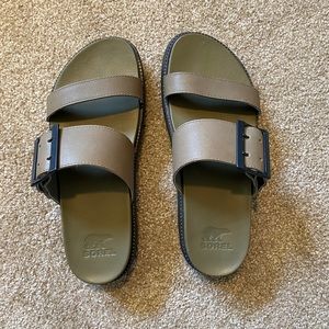 Sorel Roaming Platform Sandal. Women’s Size 7.5, Sage.